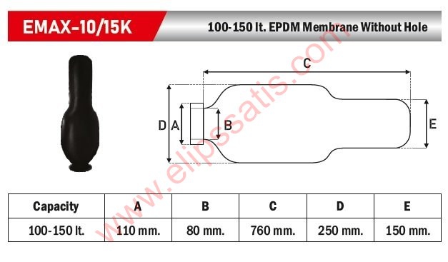 Se.Fa 100/150 LT EPDM Genleşme Tankı Membranı