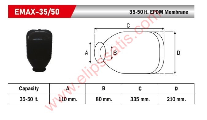 Se.Fa 35/50 LT EPDM Genleşme Tankı Membranı