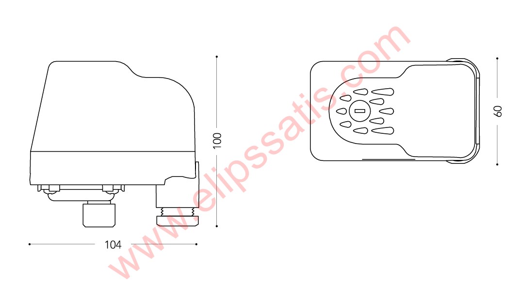 PM/5G MONOFAZE BASINÇ ŞALTERİ 1/4’’ TAHLİYESİZ RAKORLU